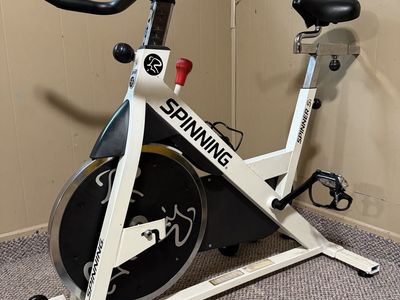 Spinner S1 Indoor Cycling Bike - White Exercise Spin Bike with Adjustable Seat & Handlebars