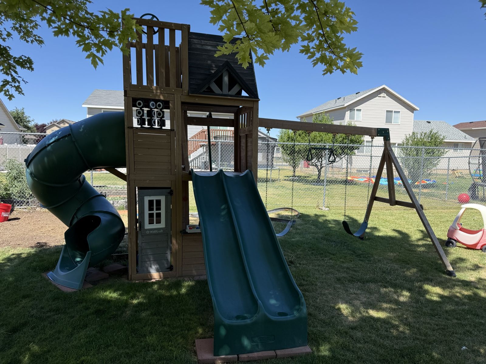 Play set playground wood