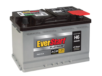 New EverStart Platinum AGM Battery, Group Size H6