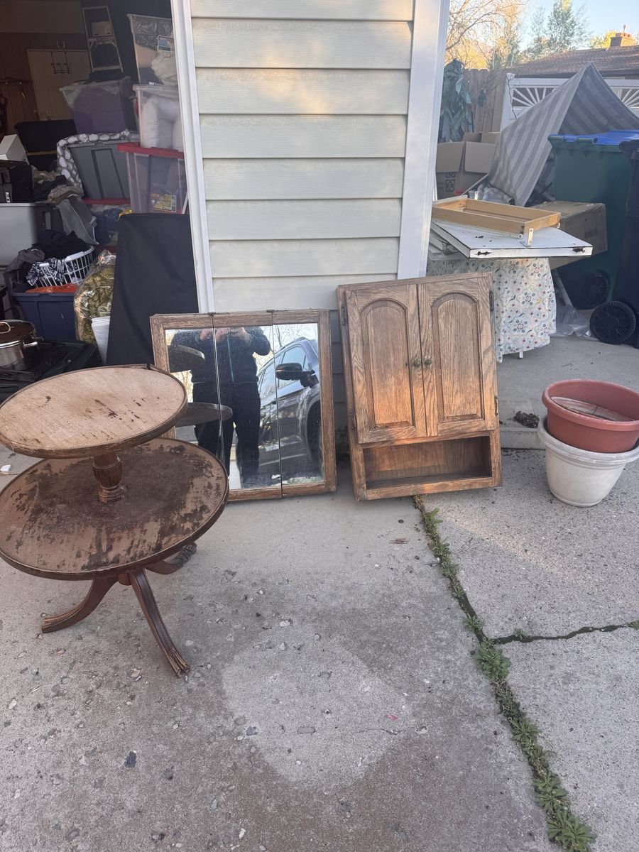 Cabinets And Coffee Table $10 Each
