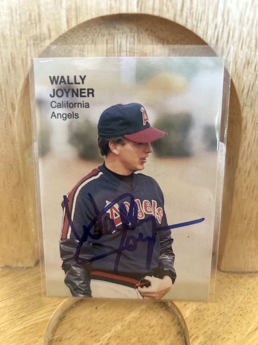 Wally Joyner 1988 California Angels Autograph Hand Signed Baseball Card BYU COUGARS SUPERSTAR