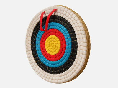 Handmade Straw Archery Target Round Traditional Bow 1 Layer Outdoor Practice