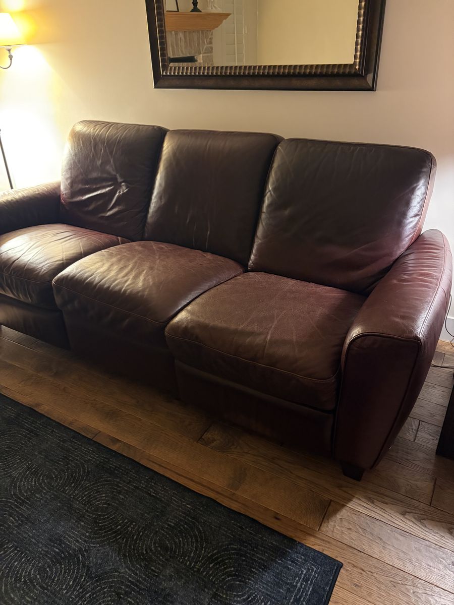 Natuzzi Leather Sofa Recliner