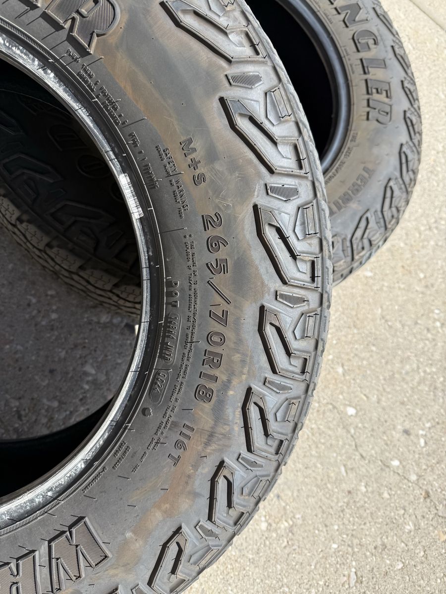 Goodyear Wrangler Territory RT 265/70R18 - 4+spare