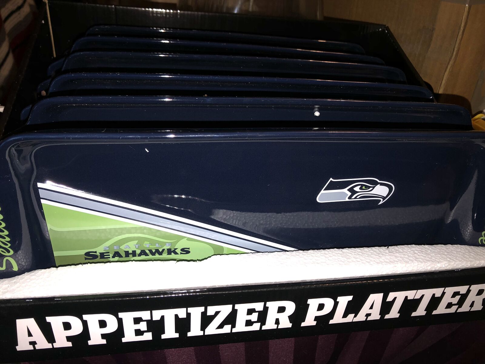 SEATTLE SEAHAWKS SUPERBOWL Party Tray Very Nice. NFL Official Branded