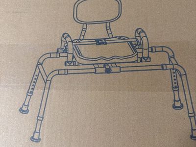 New Shower Transfer Bench - Unused Shower Chair with Backrest