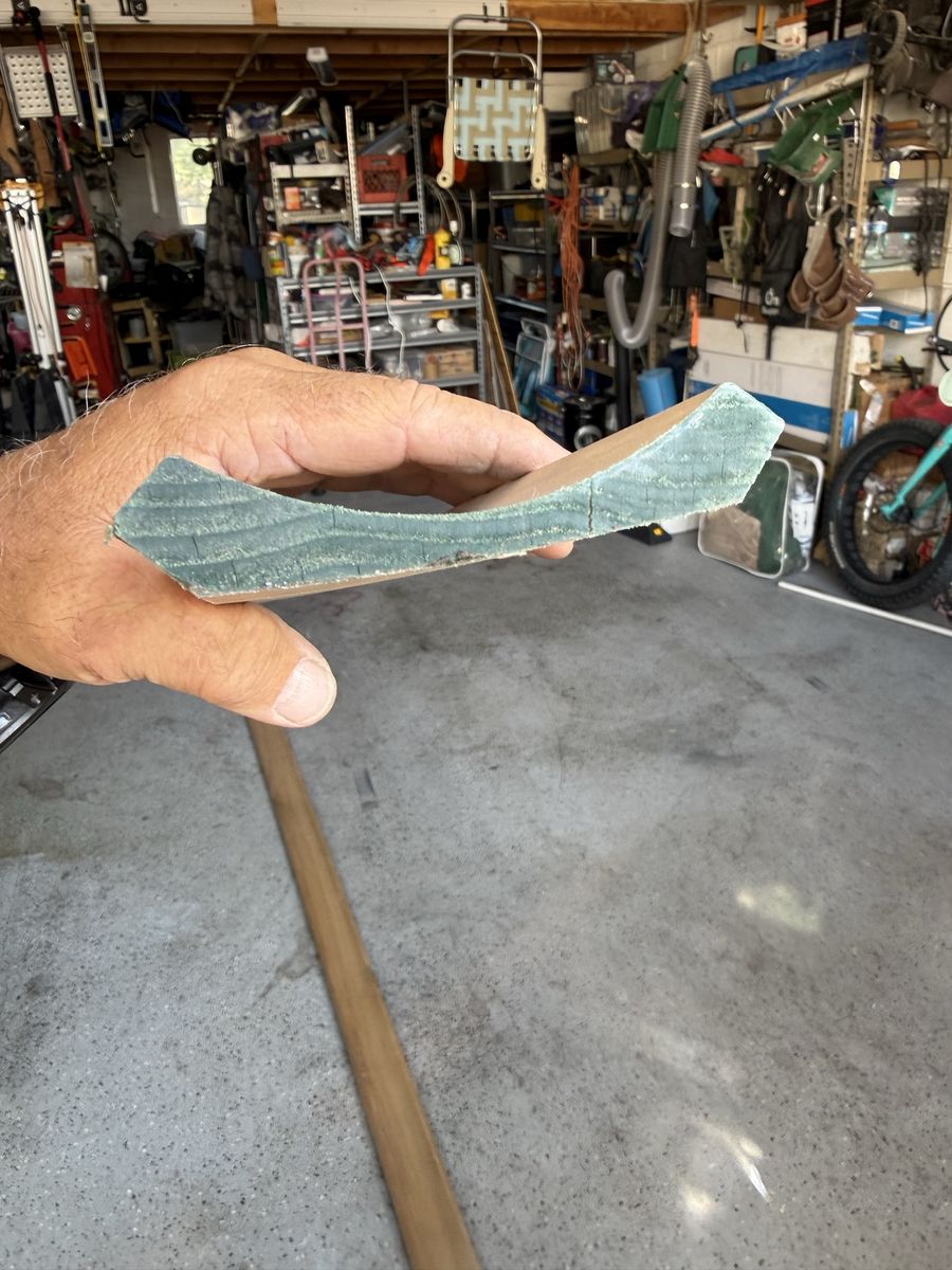 Wooden Crown Molding Trim Boards - 2 16 foot Long Pieces. 