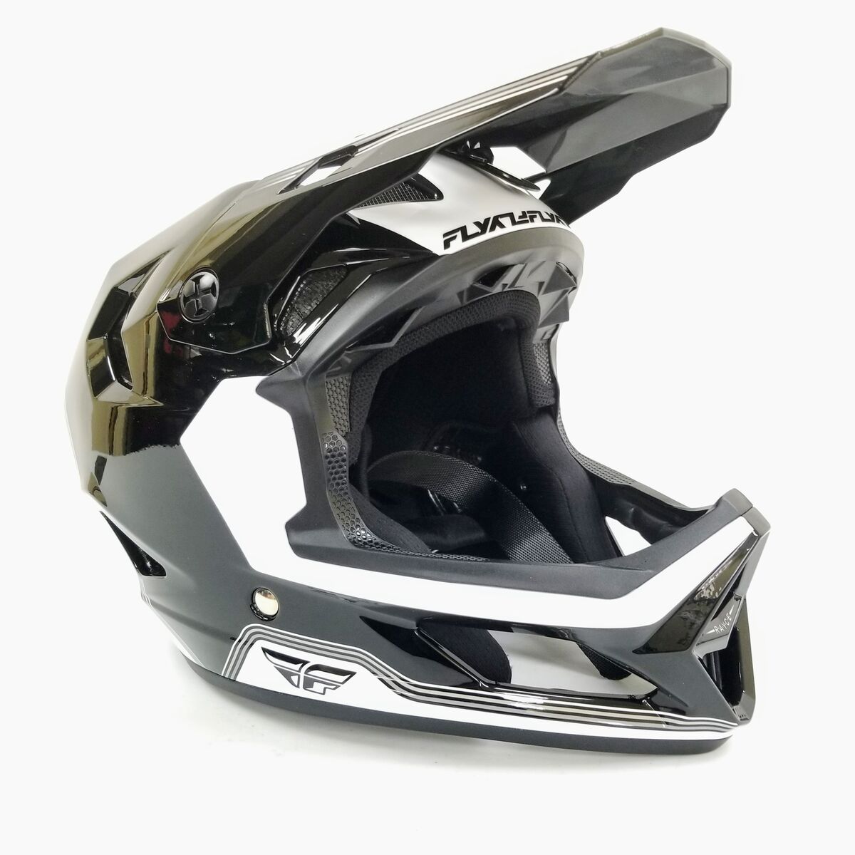 Fly Racing Rayce MTB/BMX Bicycle Helmet (Black/White, Medium) (73-3620M-L-R2-S3)