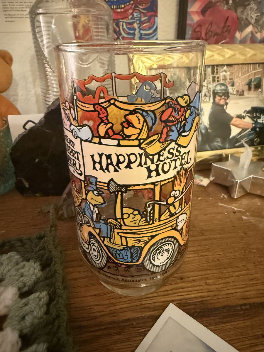 Muppet caper glass