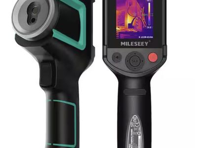 Infrared Thermal Imaging Camera with Video Recording, 2.8 in. LCD Display, -4°F to 1022°F Range, Temperature Alarm