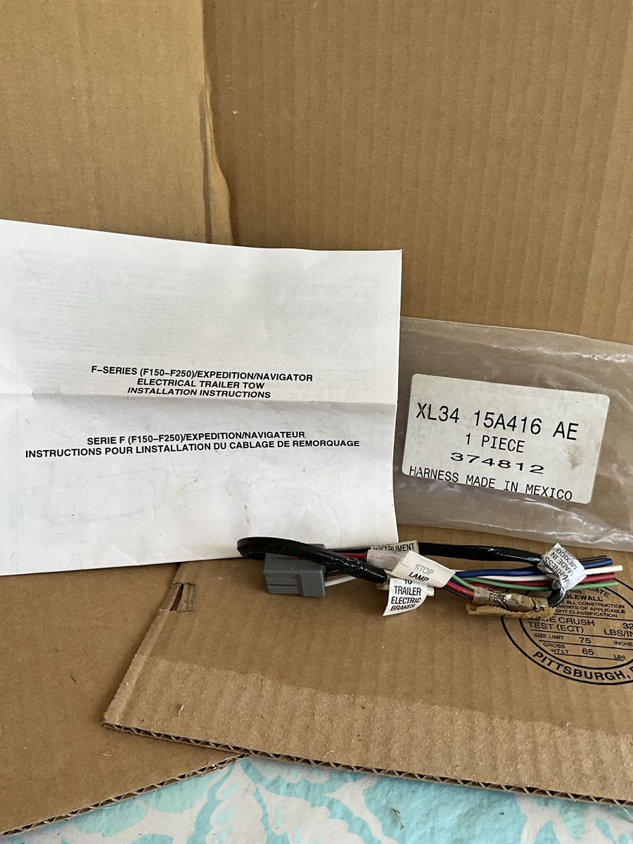 XL34 15A416 AE F-Series (F150-F250) Expedition Navigator Electrical Trailer Tow Harness