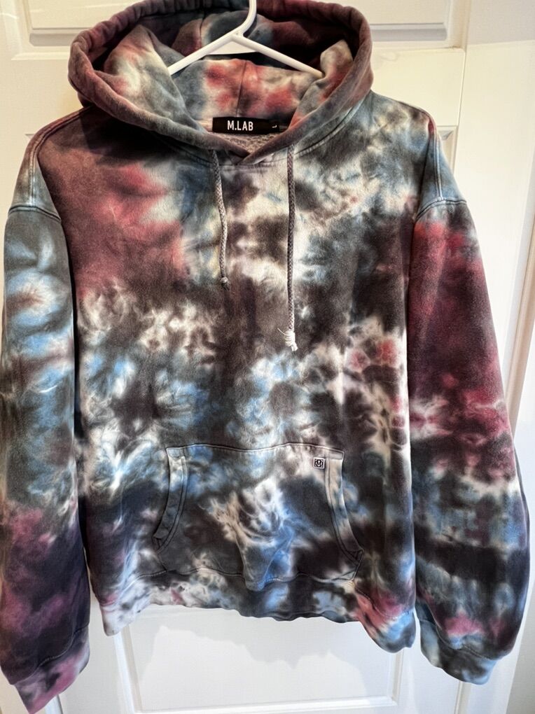 2 Tie Dye Hoodies Size L - Dyenomite & M.LAM