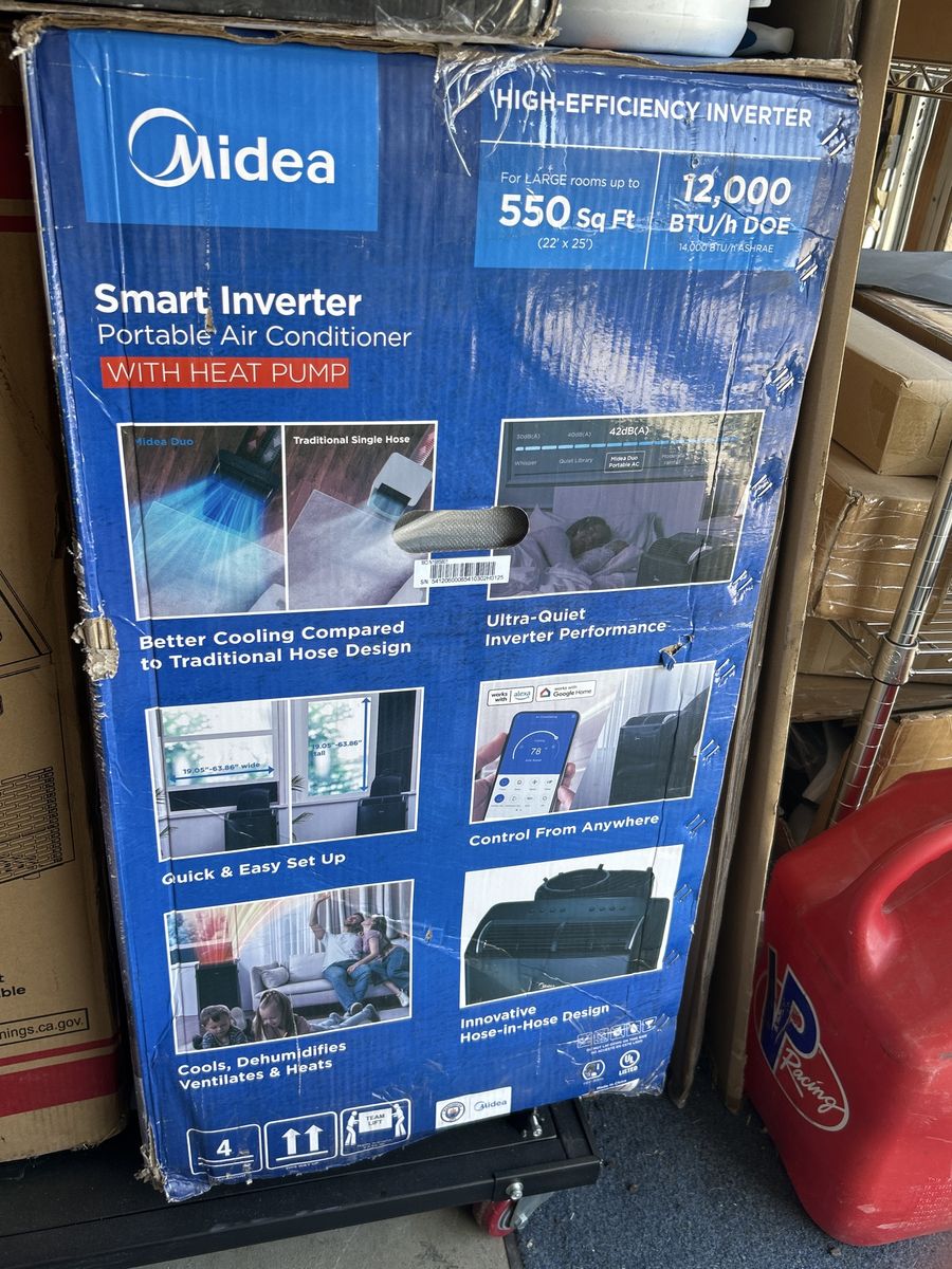 Midea inverter a/c with heat pump.