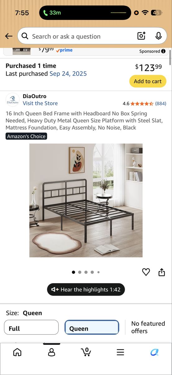 Queen Bed Frame