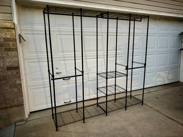 Heavy-Duty Metal Wire Closet Organizer Rack