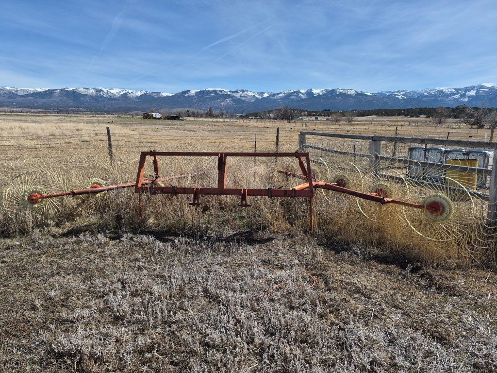 large old hay rake