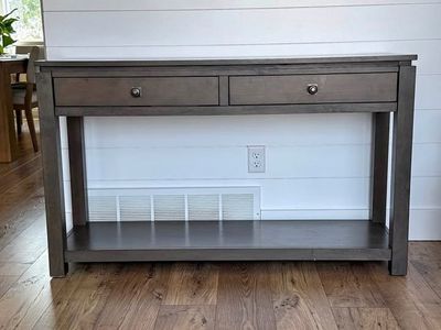 Modern Entry table - Console Table with dark wood finish