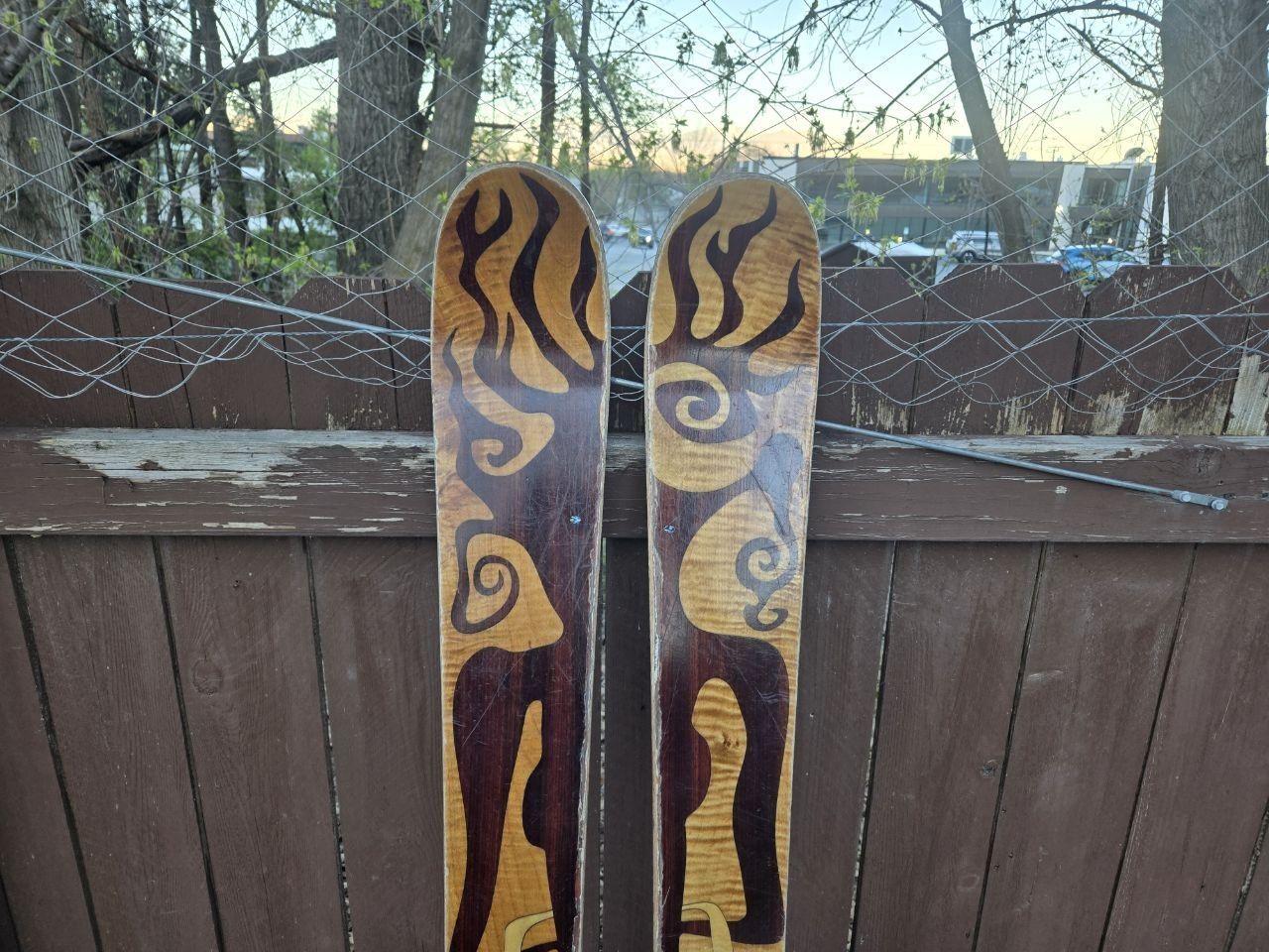 178 cm Men's Skilogik Downhill Fat Powder Skis Bindings