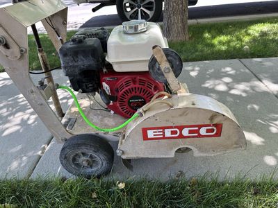 EDCO KL-14 Walk-Behind Concrete / Asphalt Saw – Honda Powered