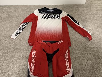 Troy Lee Designs GP MX Gear Set Jersey and Pants Red Black White