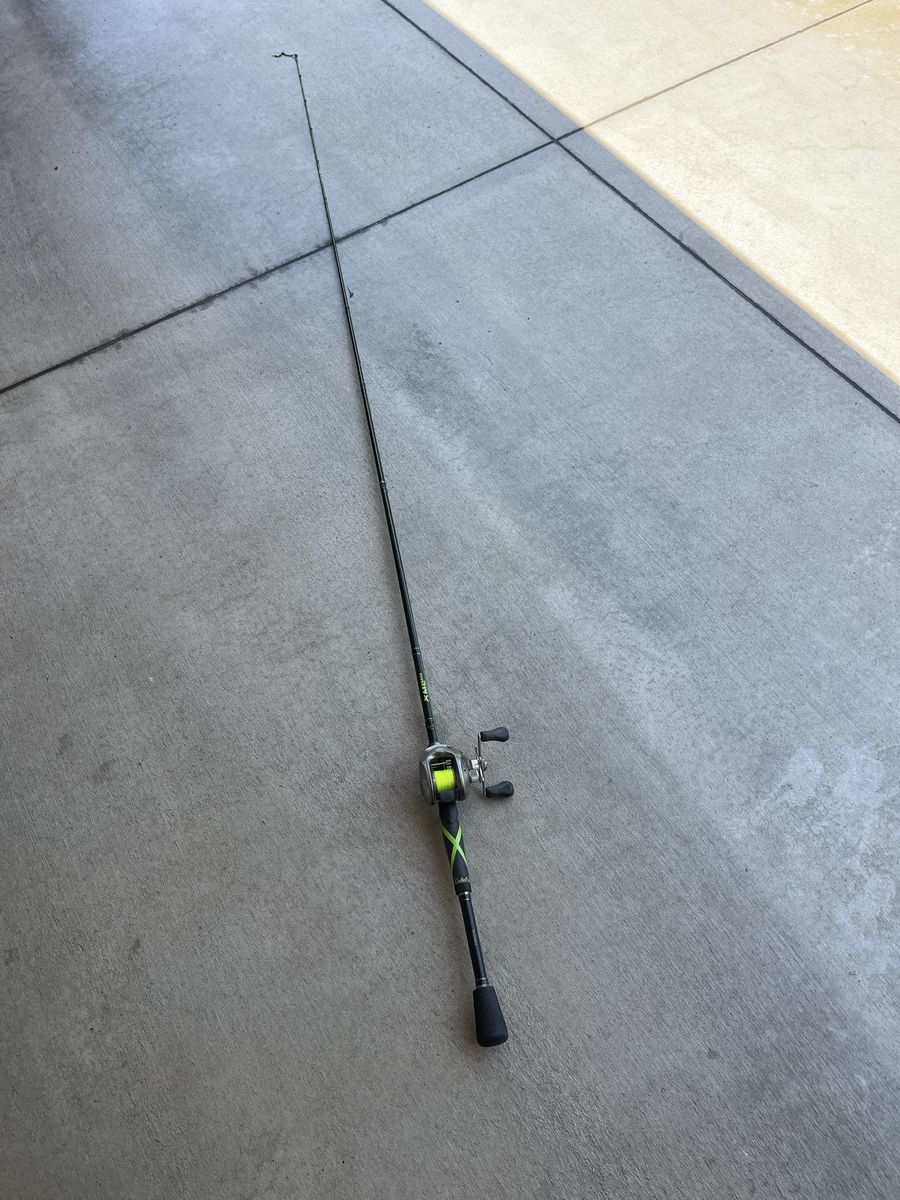 Cabelas XML bass rod and shimano curado bait cast reel set