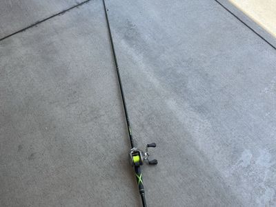 Cabelas XML bass rod and shimano curado bait cast reel set