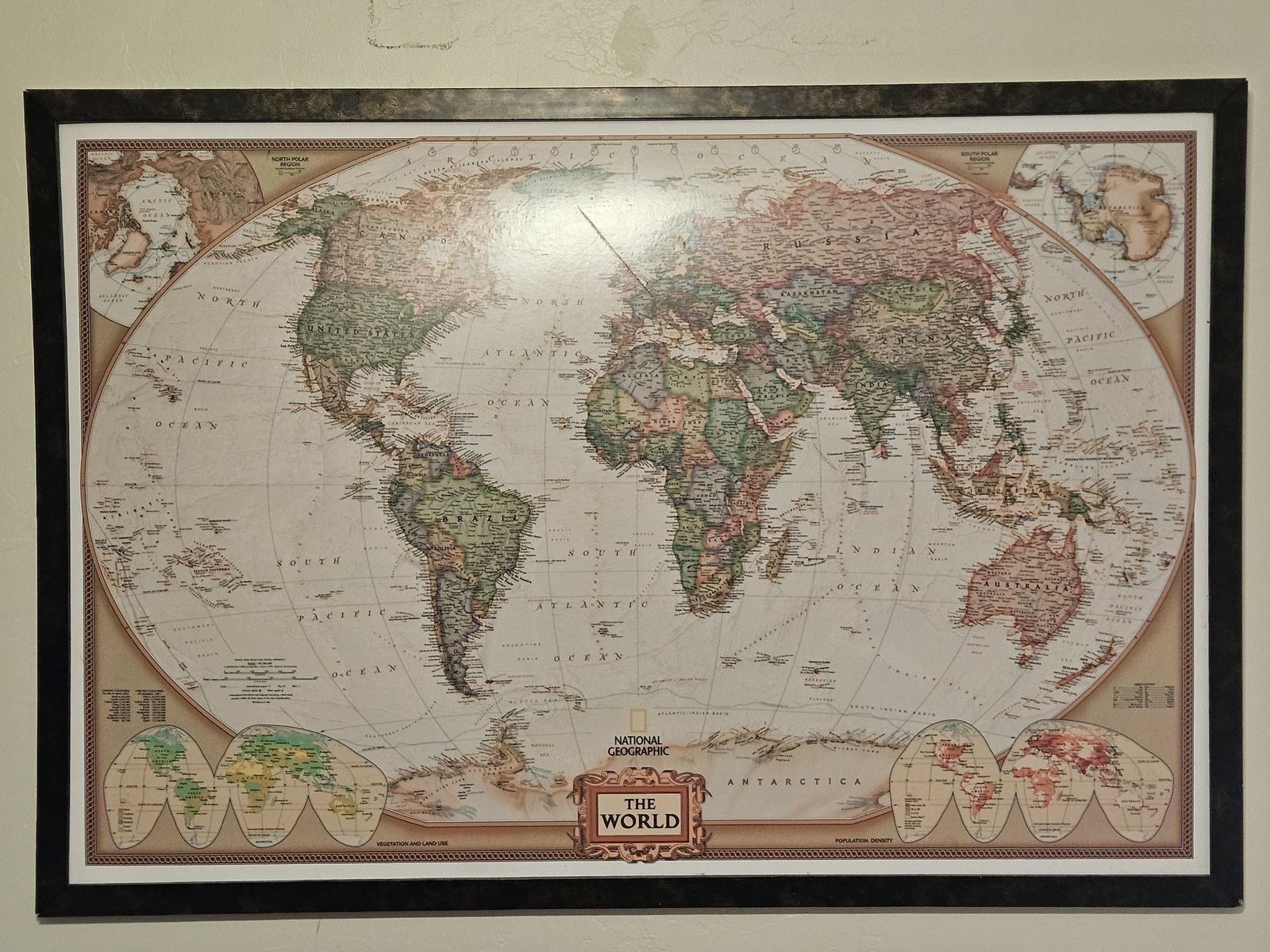 Framed World Map