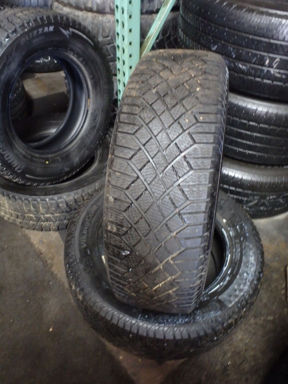 225/65R17 CONTINENTAL VIKING  CONATCT 7 PAIR OF TWO USED WINTER TIRES