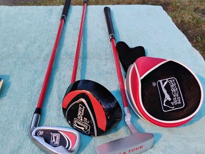 PGA Tour Junior 3 Piece Set W/Cover For Driver