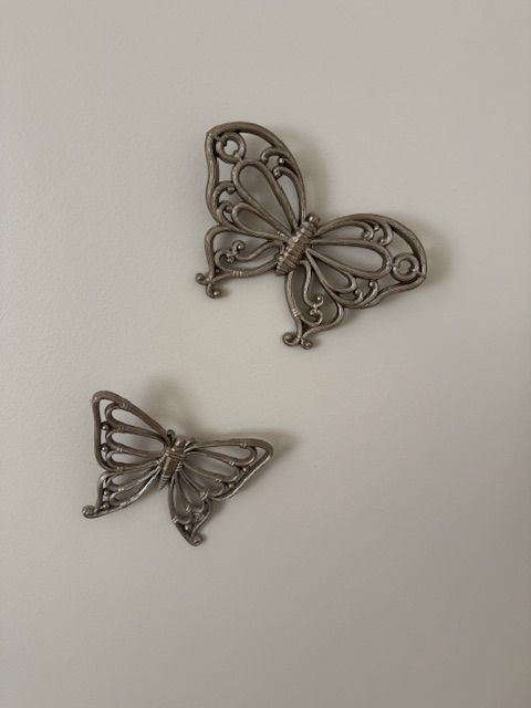 metal butterflies