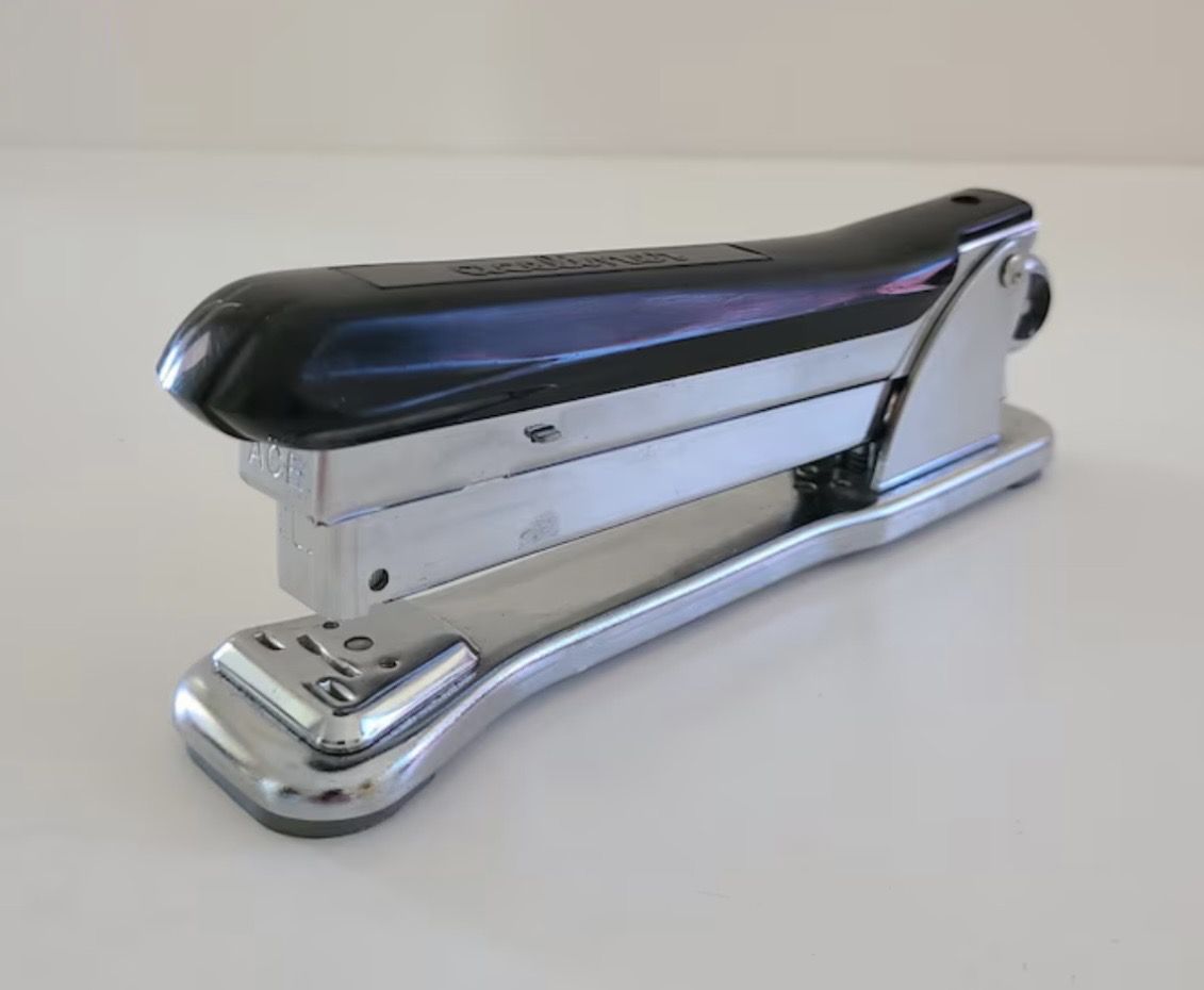 Vintage 1950’s Ace Aceliner 502  Mid Century Modern executive stapler, MCM