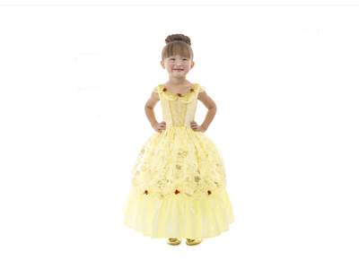 Princess Belle Dress, Halloween Costume, size - 5-7 years