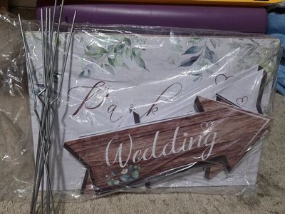 Wedding parking signs
