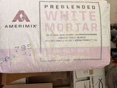 Amerimix AMX 405 S Preblended White Mortar Type S - Stack of Bags
