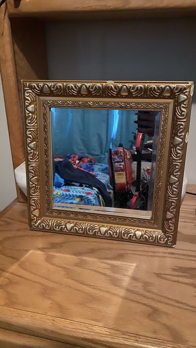 Vintage Gold Ornate Framed Wall Mirror