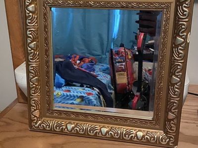 Vintage Gold Ornate Framed Wall Mirror