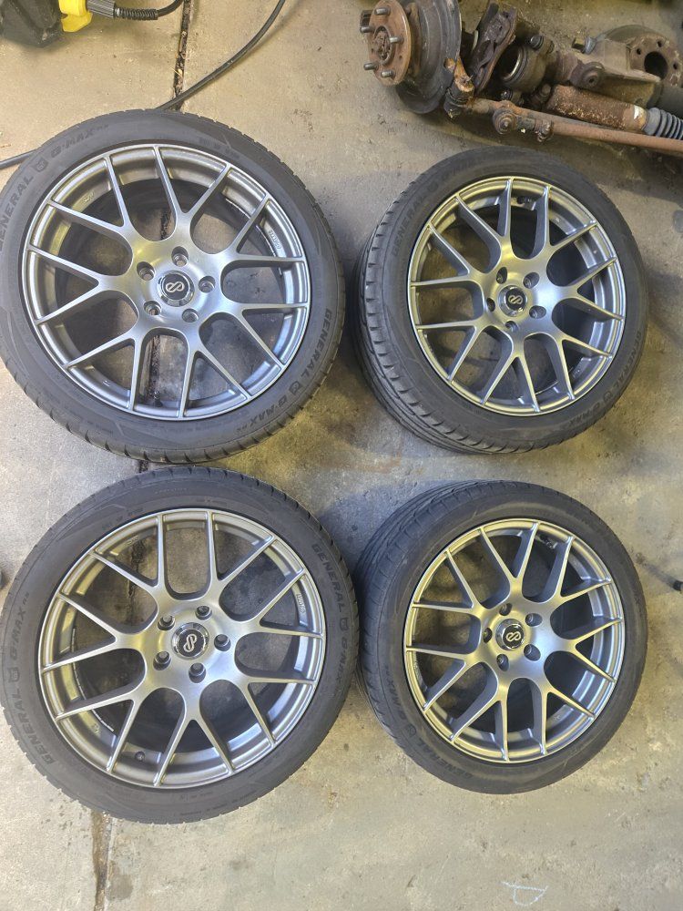 Elantra N Enkei Wheels with General Tires - Set of 4