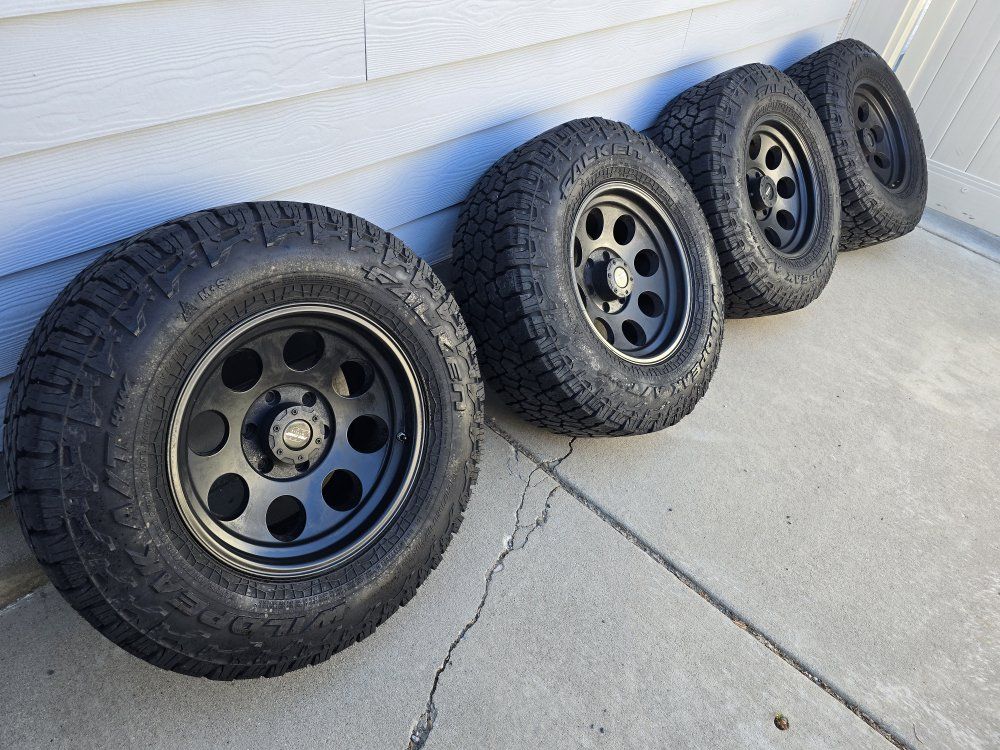Falken Wildpeak All-Terrain Tires & Rims - Good Tread, Durable, Off-Road Ready