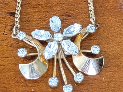 Vintage Signed Van Dell Necklace and Screw Set Earrings 1/20 12k Gold Filled