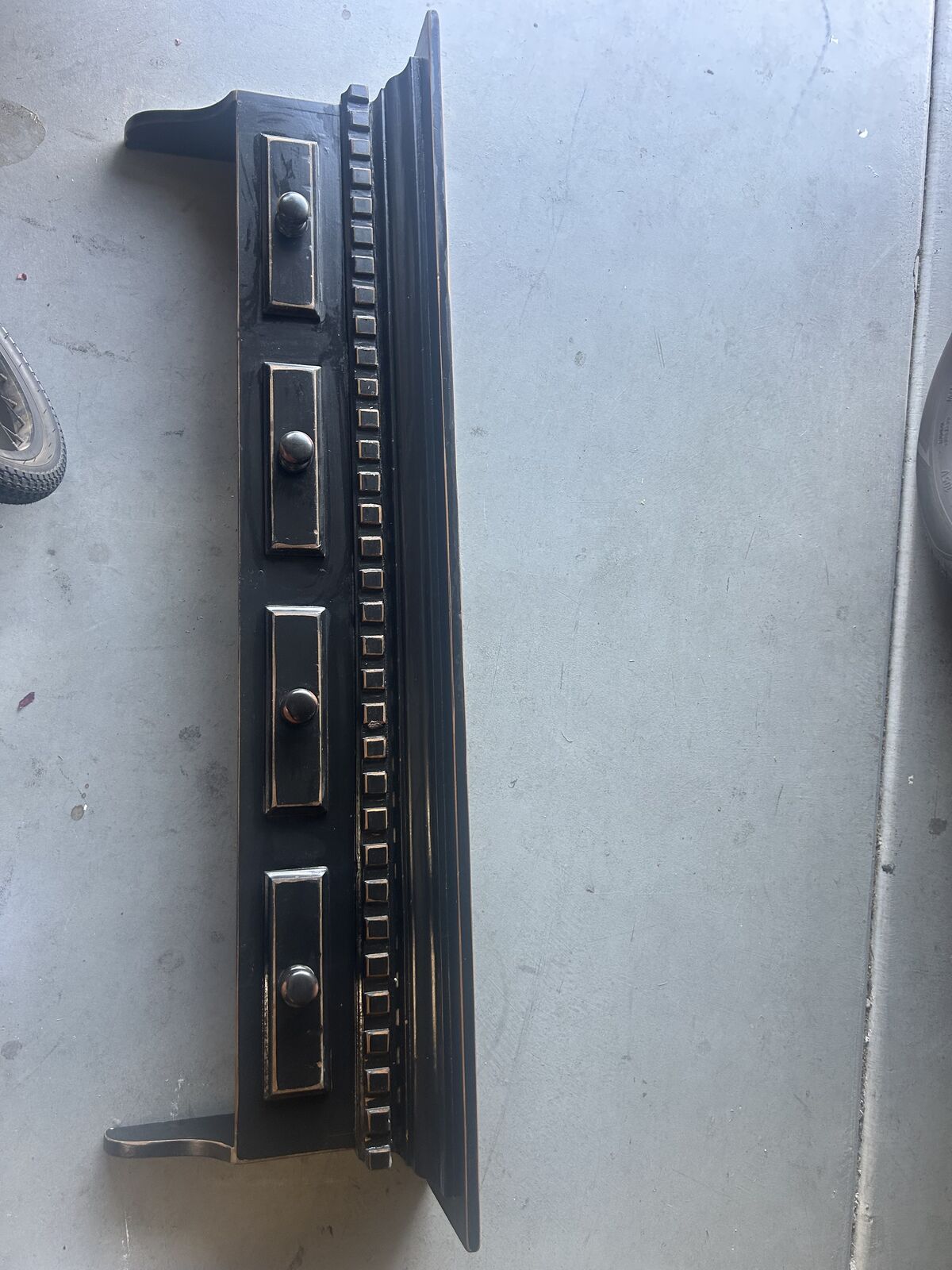 Black shelf for wall