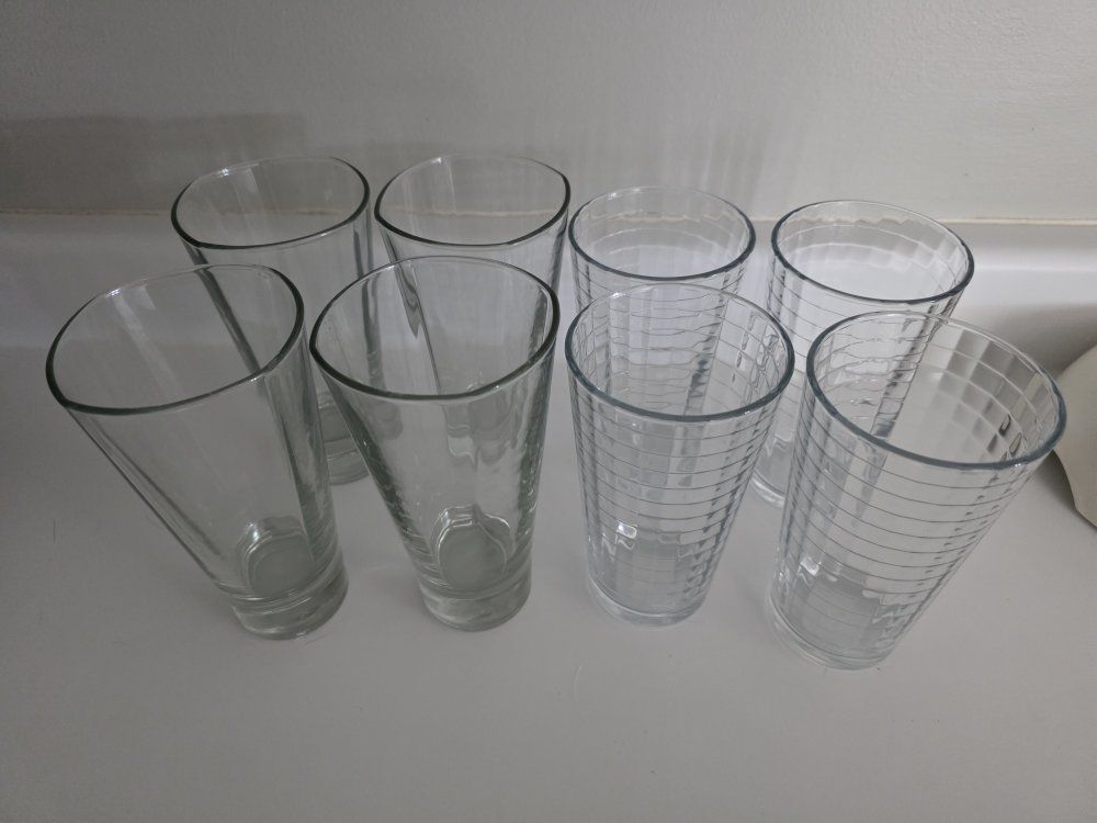 8 Drinking Glasses
