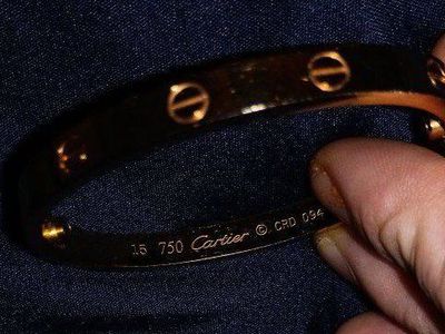 Cartier Love Bracelet Solid 18kt Yellow Gold Size 15