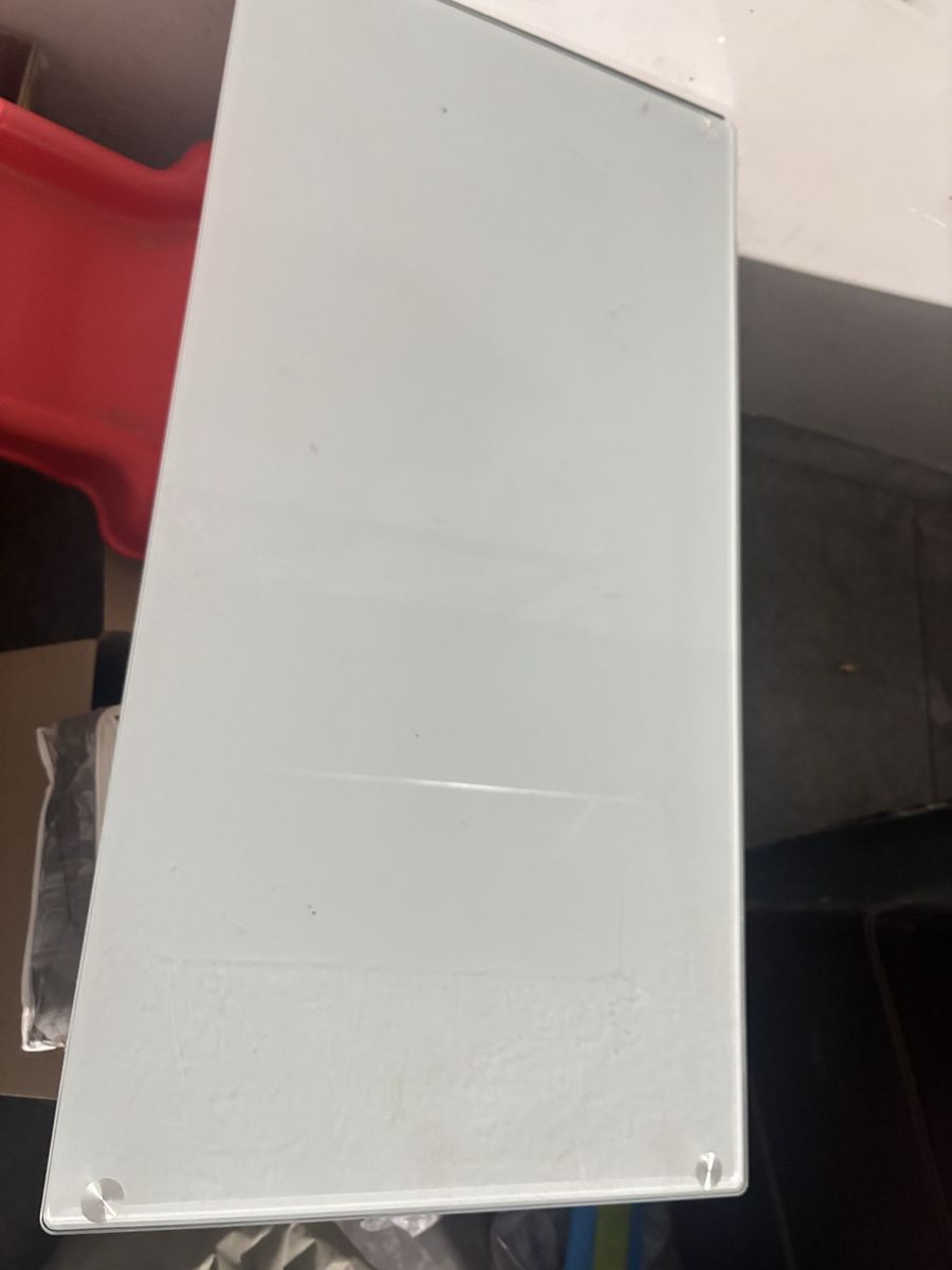 glass desk