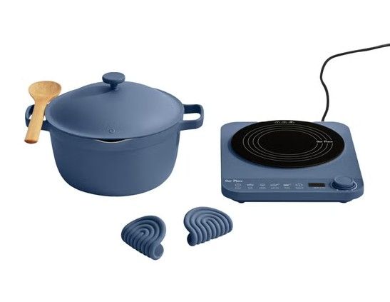 Our Place APL.PPTPL.CBDL.BLU  Induction Plate and Perfect Pot with Hot Grips  2016093  #107073