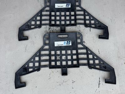 Pair of Carlson Marine Molded Plastic Canoe Seat Backrests - Black