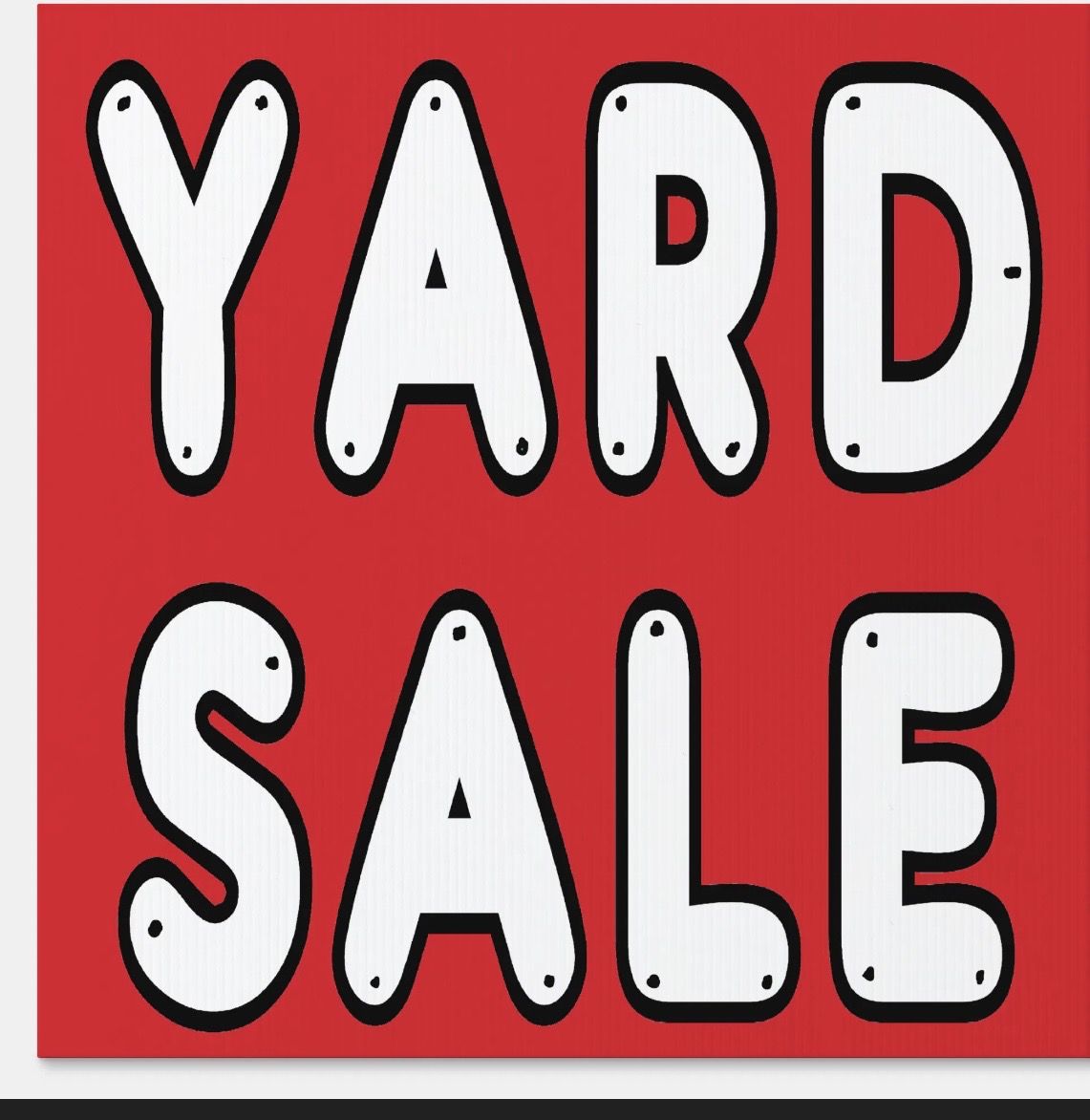 Yard Sale Friday Evening & Sat Morning 8/7