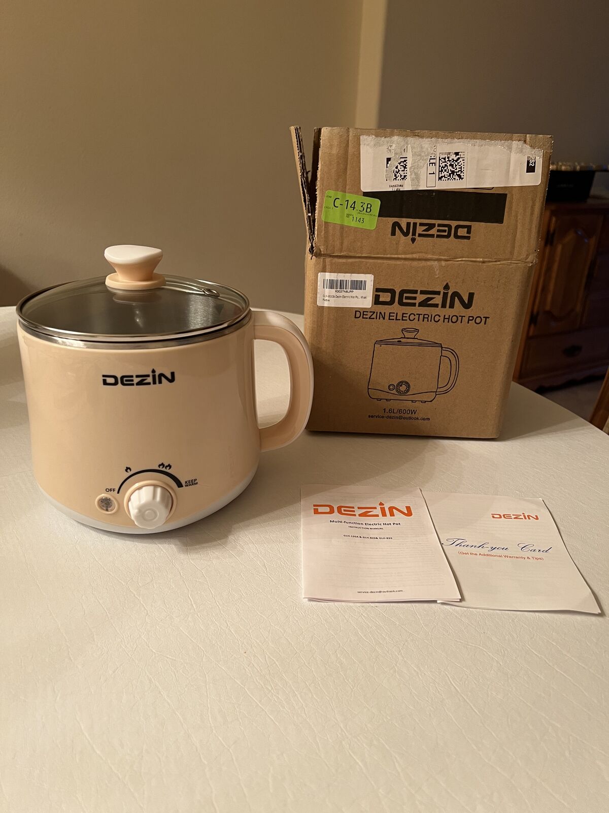 Dezin Electric Hot Pot 1.6L/600W