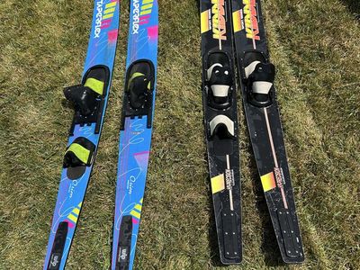 Vintage water skis (Orion Taperflex & Kidder sport series)