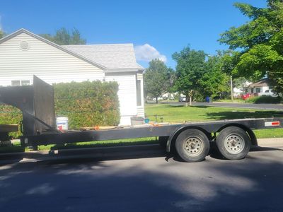 20 ft Fifth Wheel Flat Deck Trailer - Car Hauler