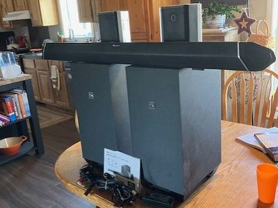 Nakamichi Shockwafe 800 watt dual subwoofer Atmos soundbar